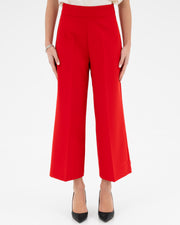 Wide leg trousers with technical zip