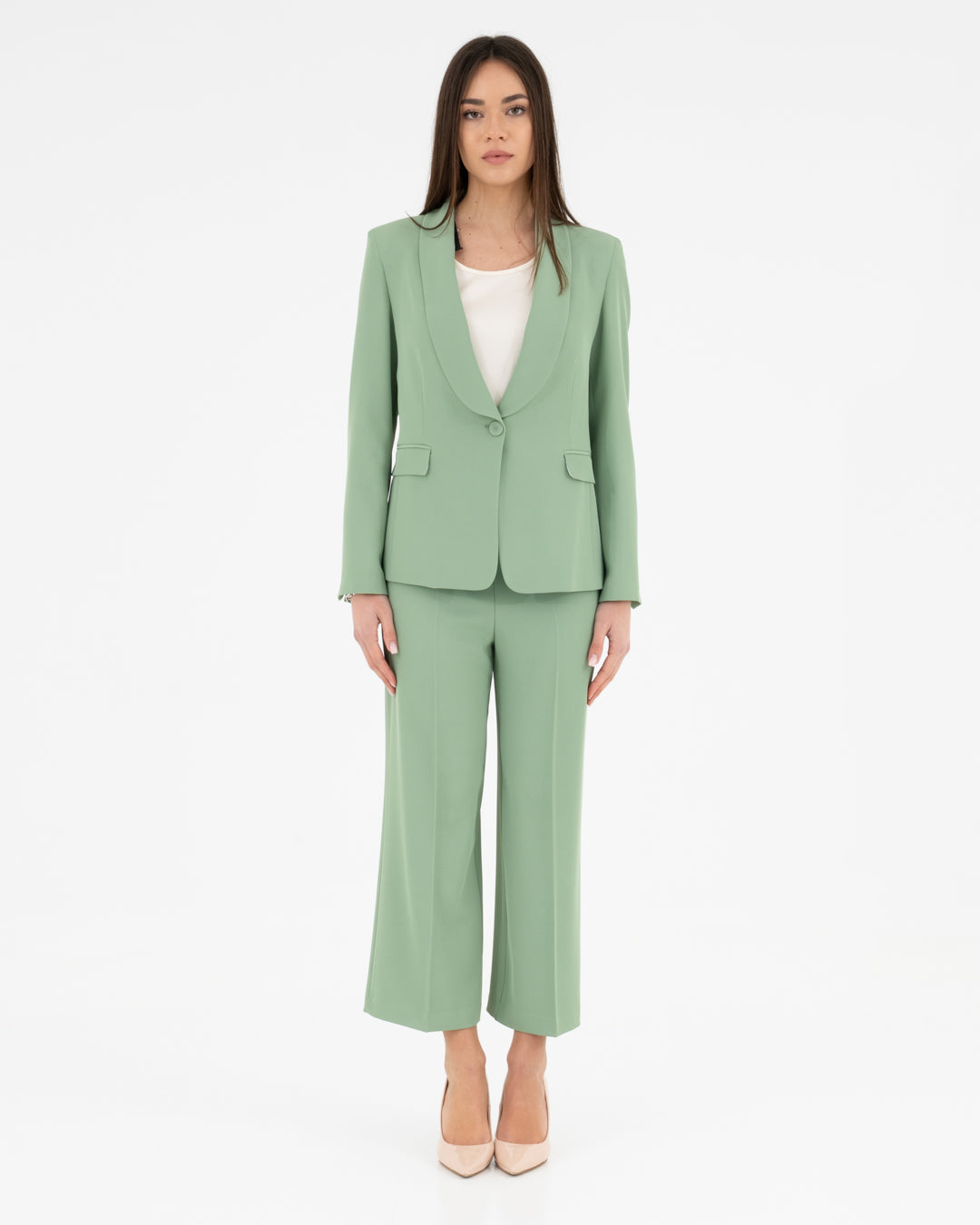 Fluid cropped trousers