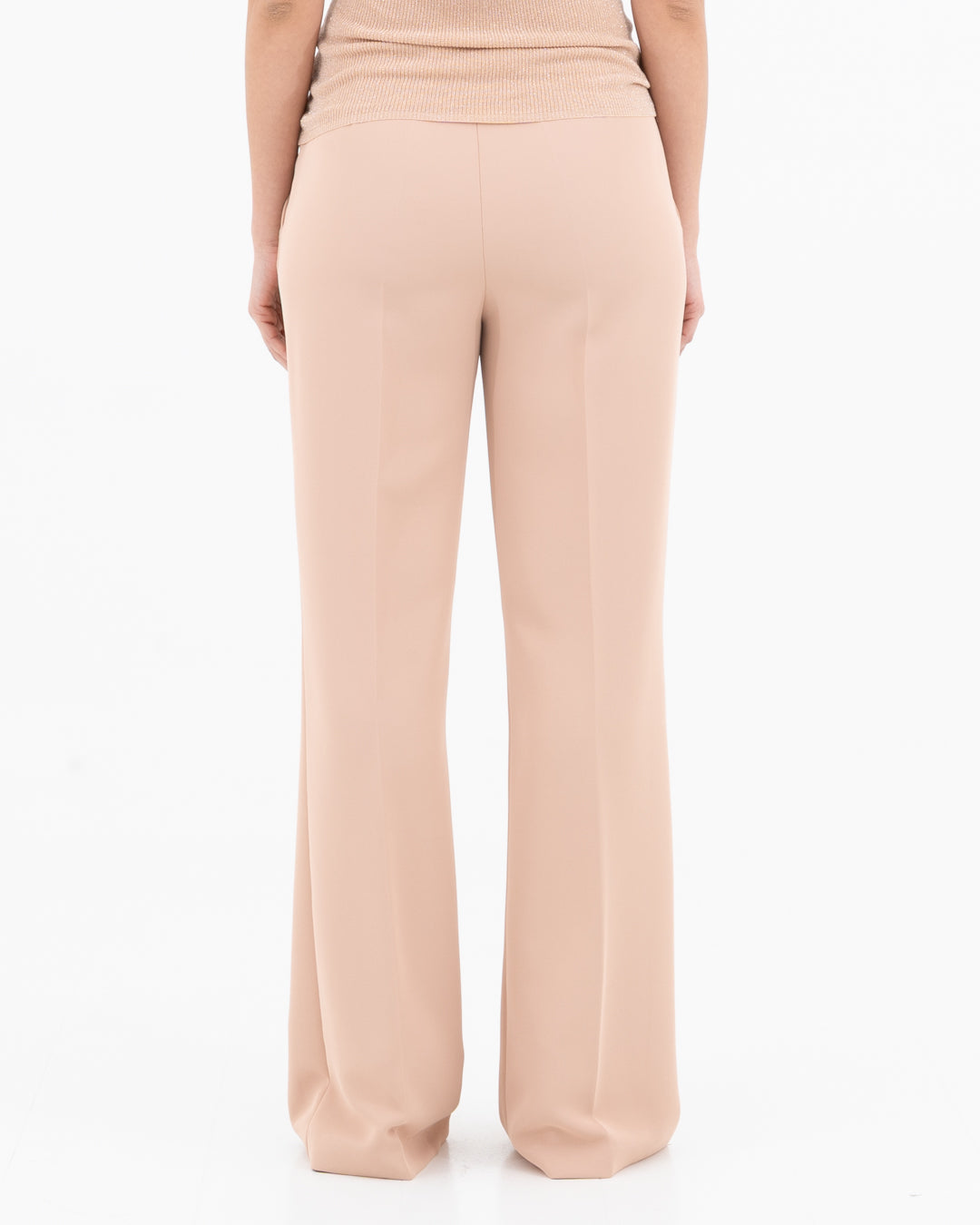 Wide-leg fluid trousers