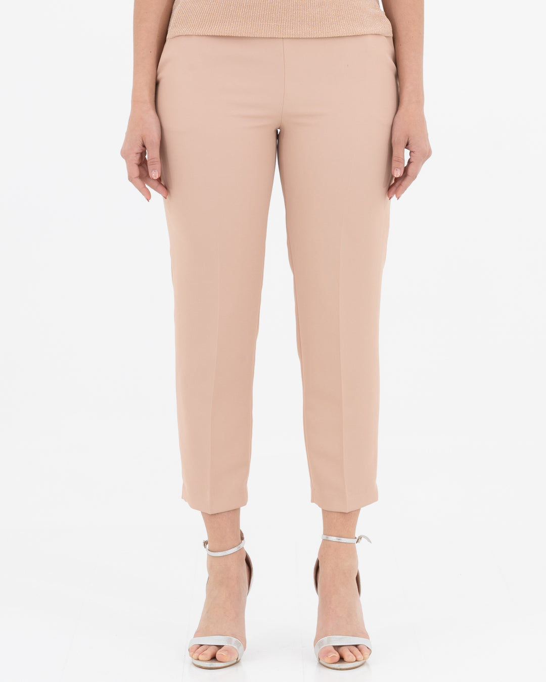 Fluid trousers with zip