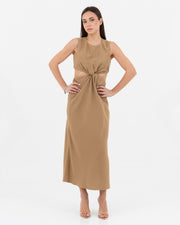 Dress with ruching