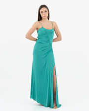 Dress with ruching