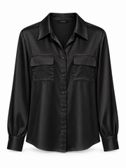 Camicia con tasconi raso