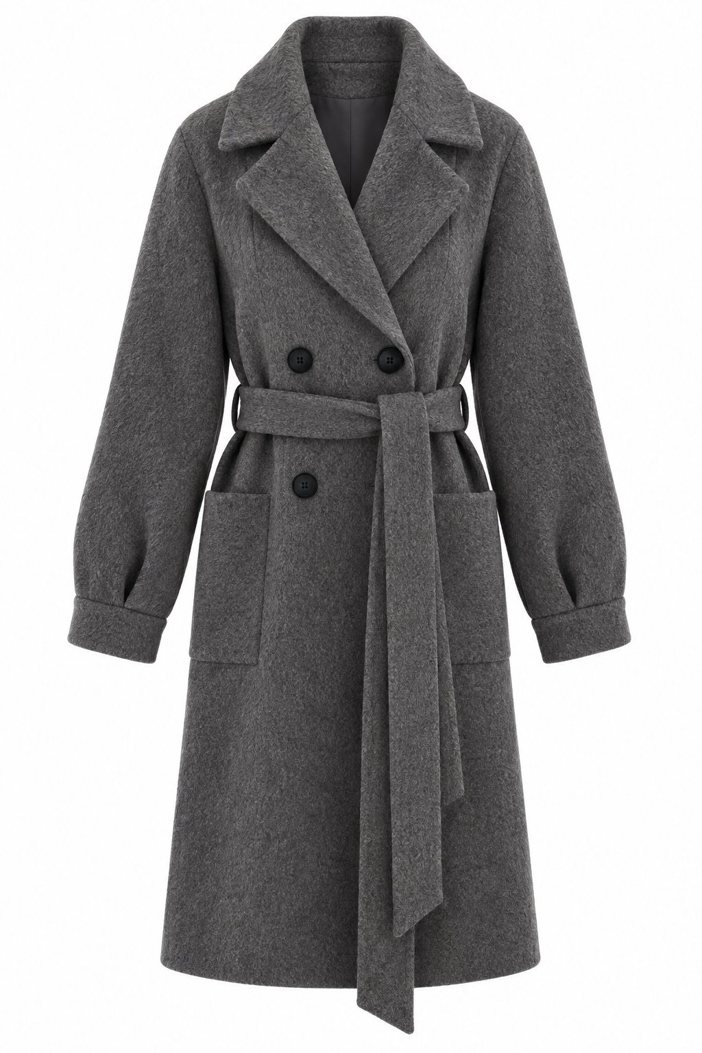 Cappotto con cintura