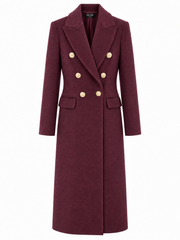 Cappotto doppiopetto bottoni oro