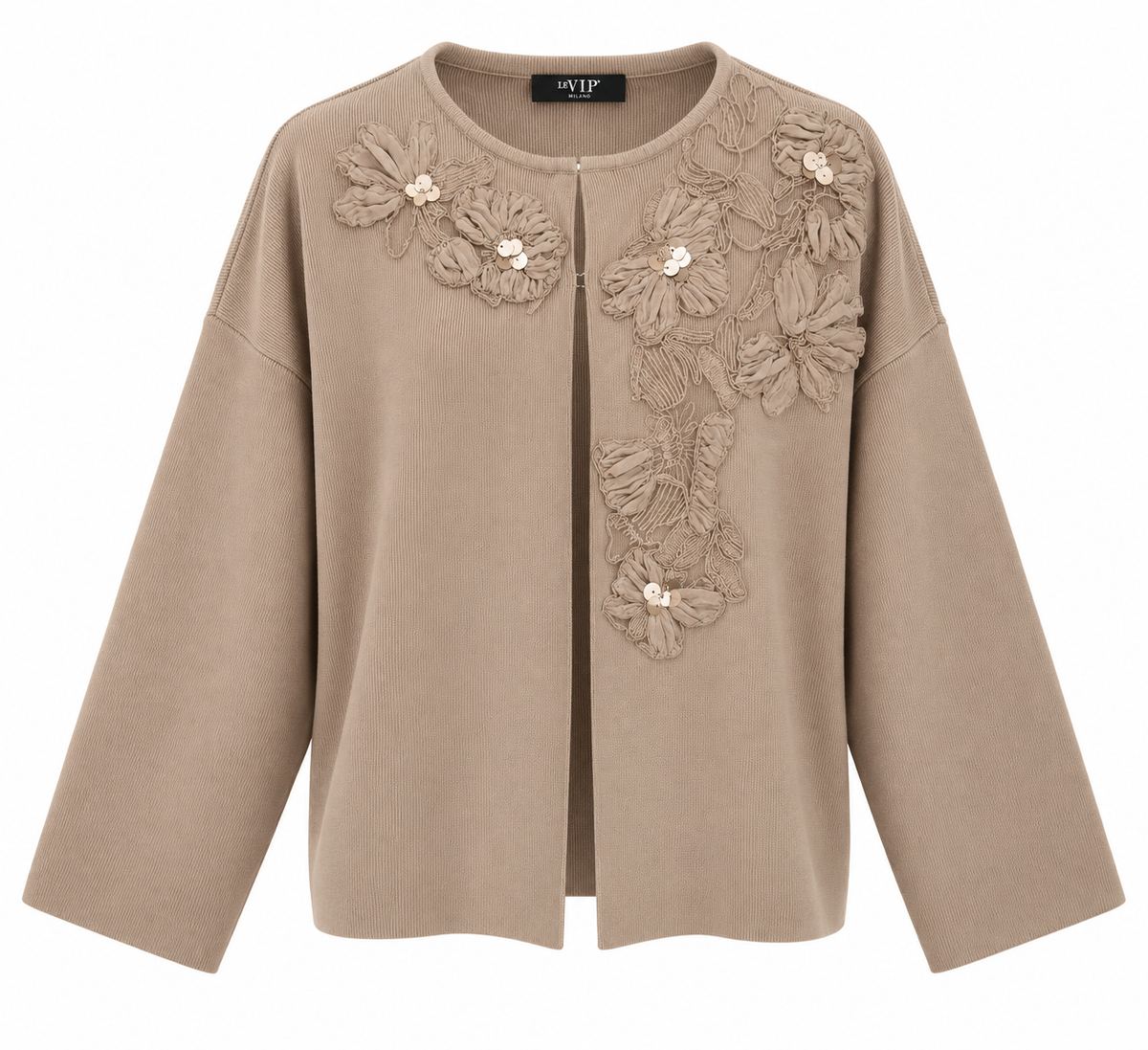 Cardigan con ricamo
