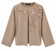 Cardigan con ricamo