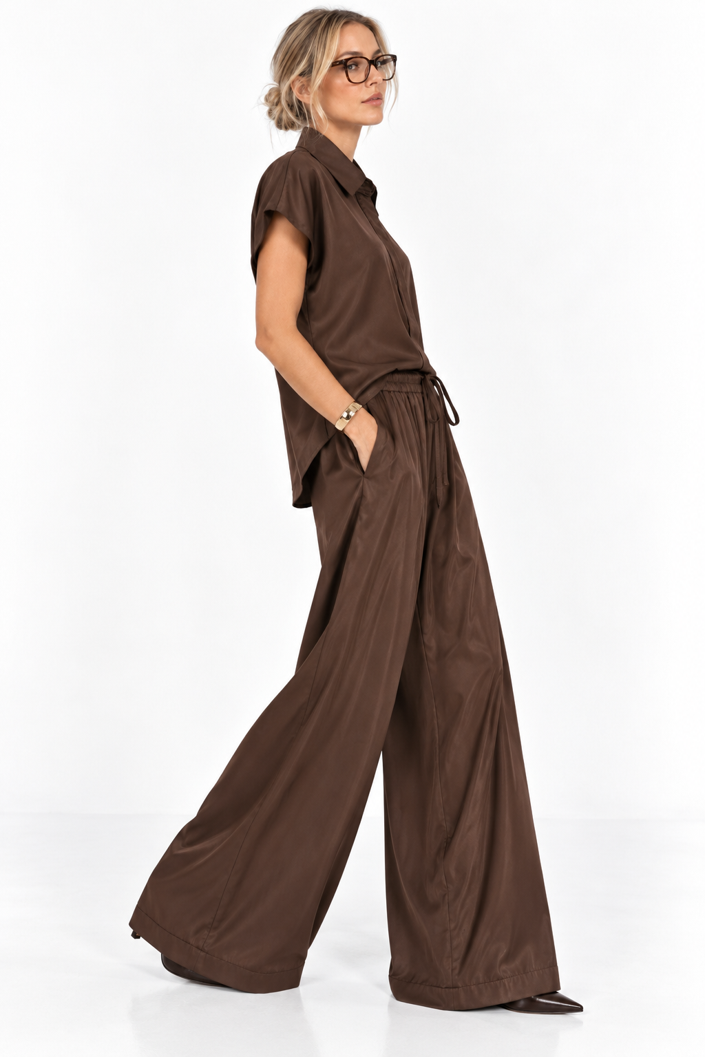 Pantalone Largo Elastico