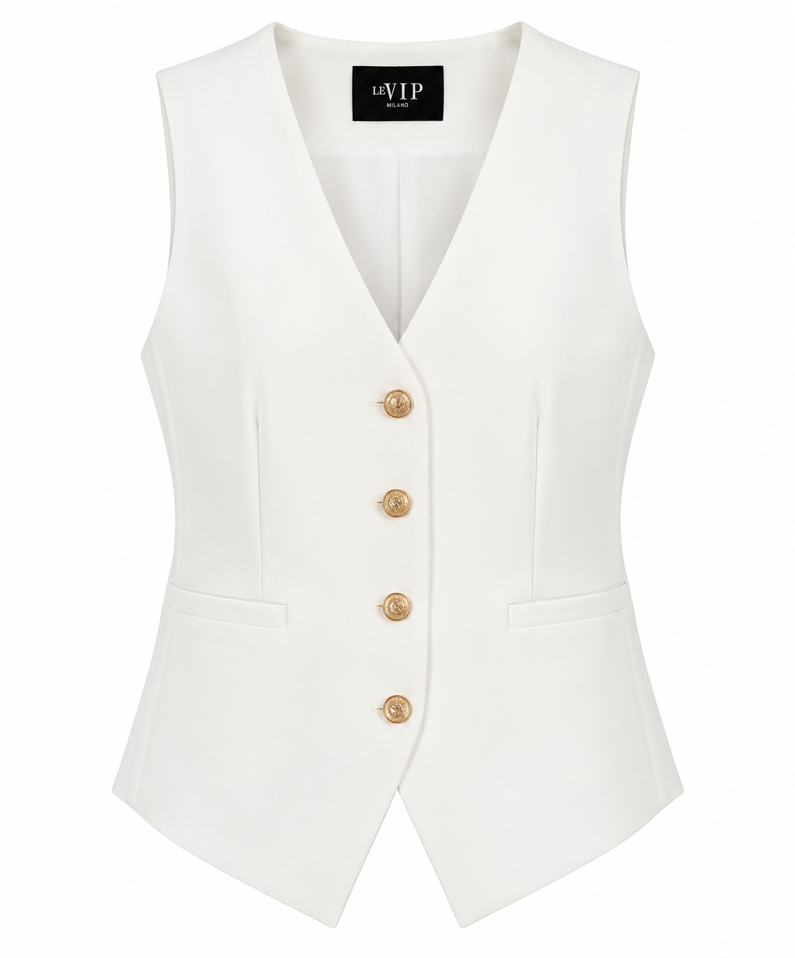 Gilet bottoni oro