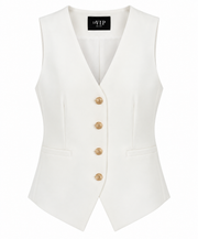 Gilet bottoni oro