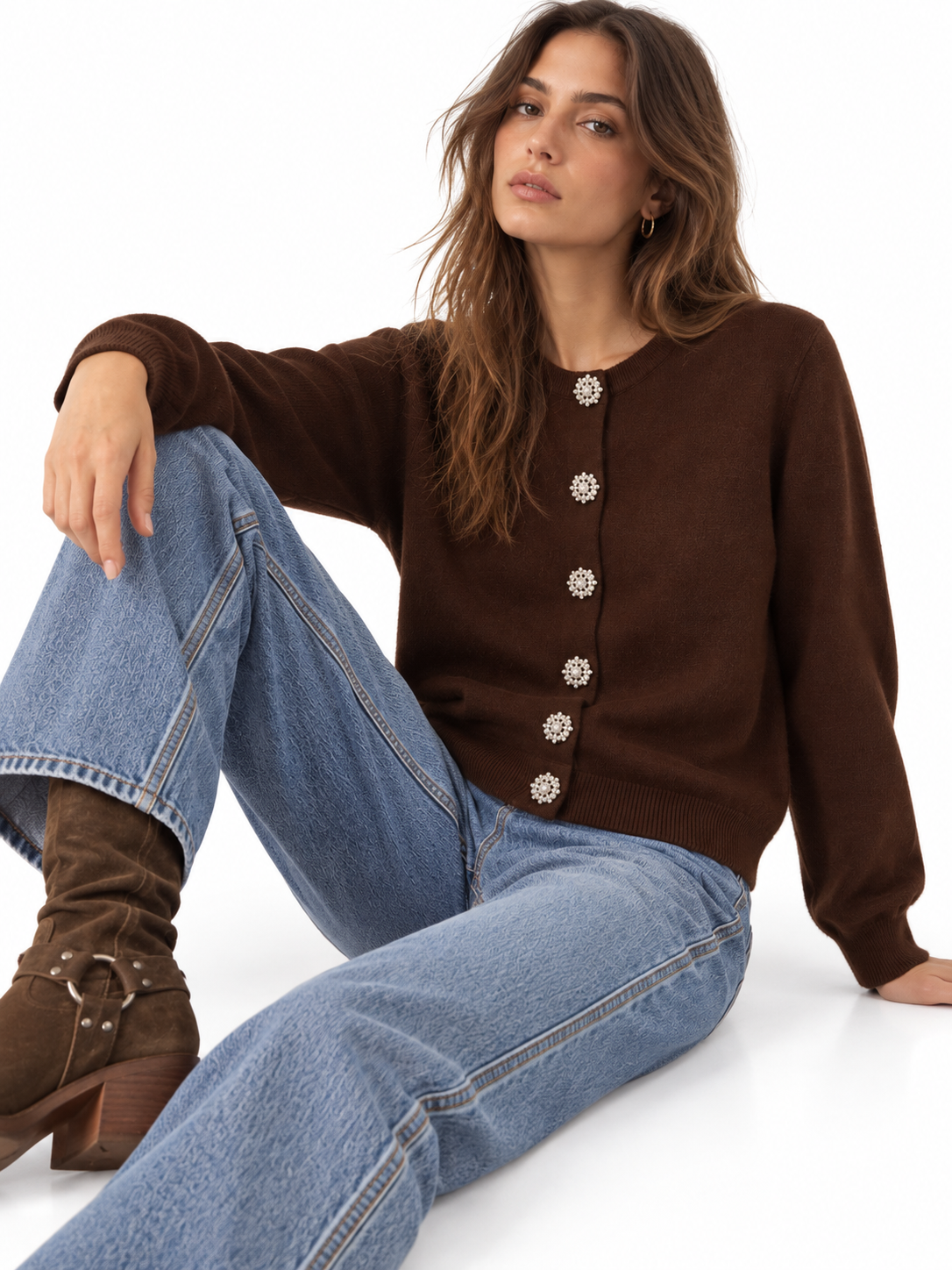 Cardigan bottoni Gioiello