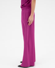 Pantalone ampio in tessuto satinato
