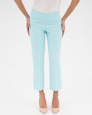 Pantalone con zampetta in tessuto tecnico