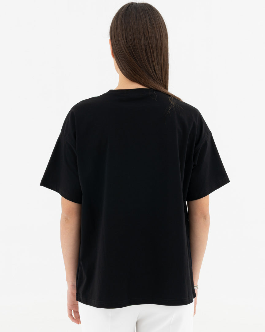 T-shirt with rhinestones