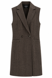 Gilet lungo zig zag