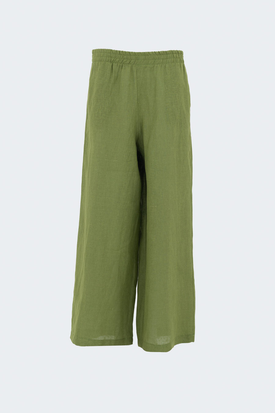 Pantalone con elastico in lino