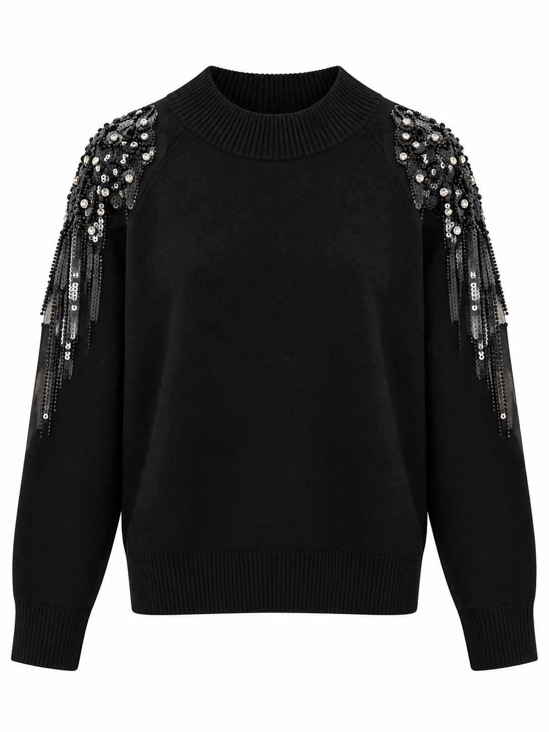 Maglia spalle con strass