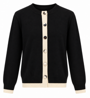 Cardigan bottoni placchetta