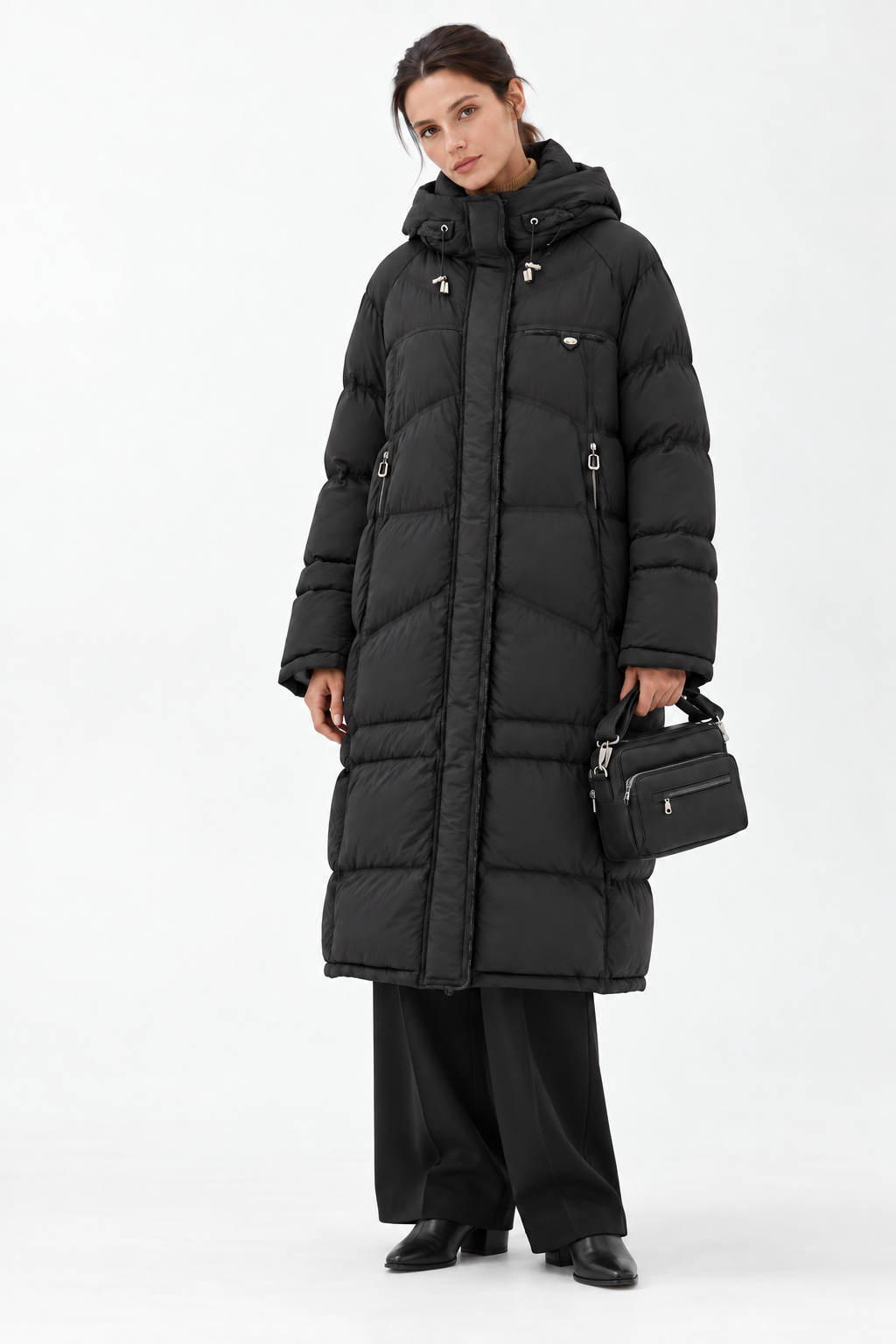 Piumino con zip