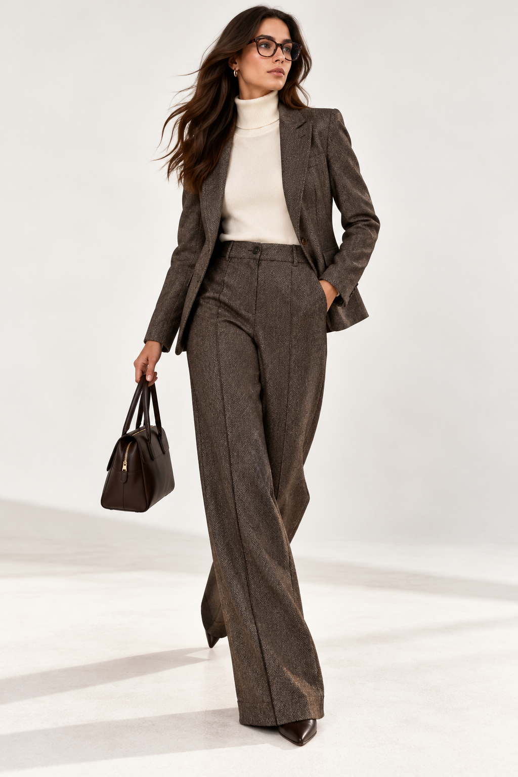 Pantalone gamba larga con elastico